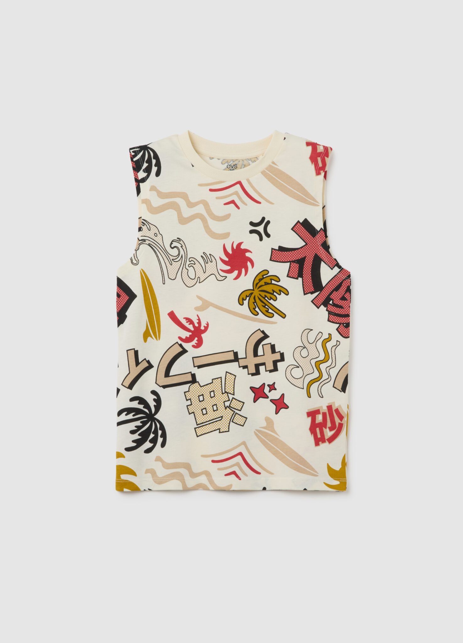 تی شرت استین حلقه ای 30508 سایز 9 تا 15 سال مارک OVS