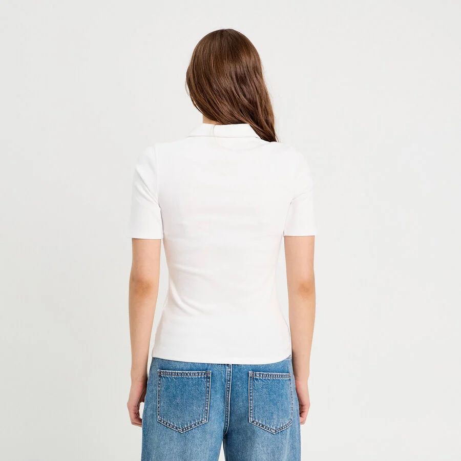 تی شرت یقه دار زنانه 30371 مارک Cache Cache