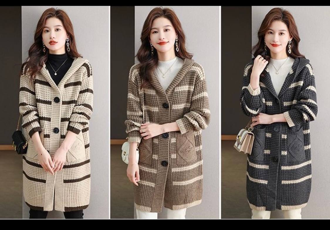 مانتو بافت زنانه کد 419273