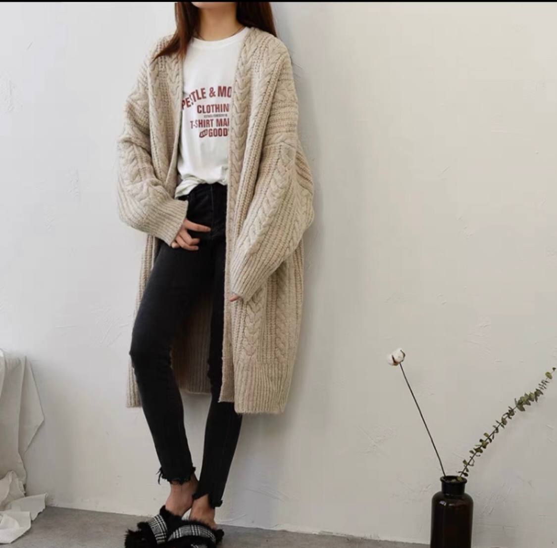 مانتو بافت زنانه کد 419274