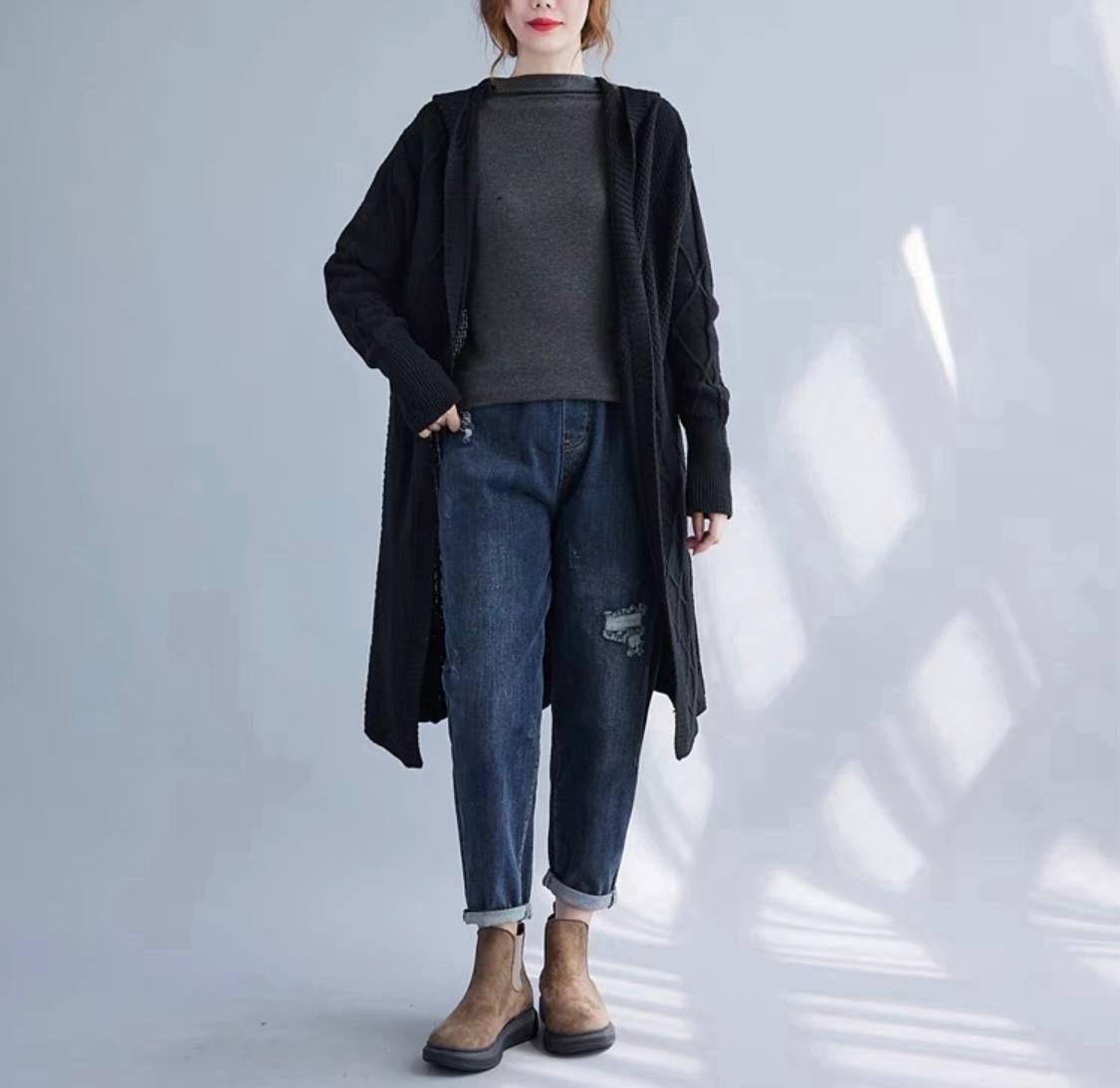 مانتو بافت زنانه کد 419276