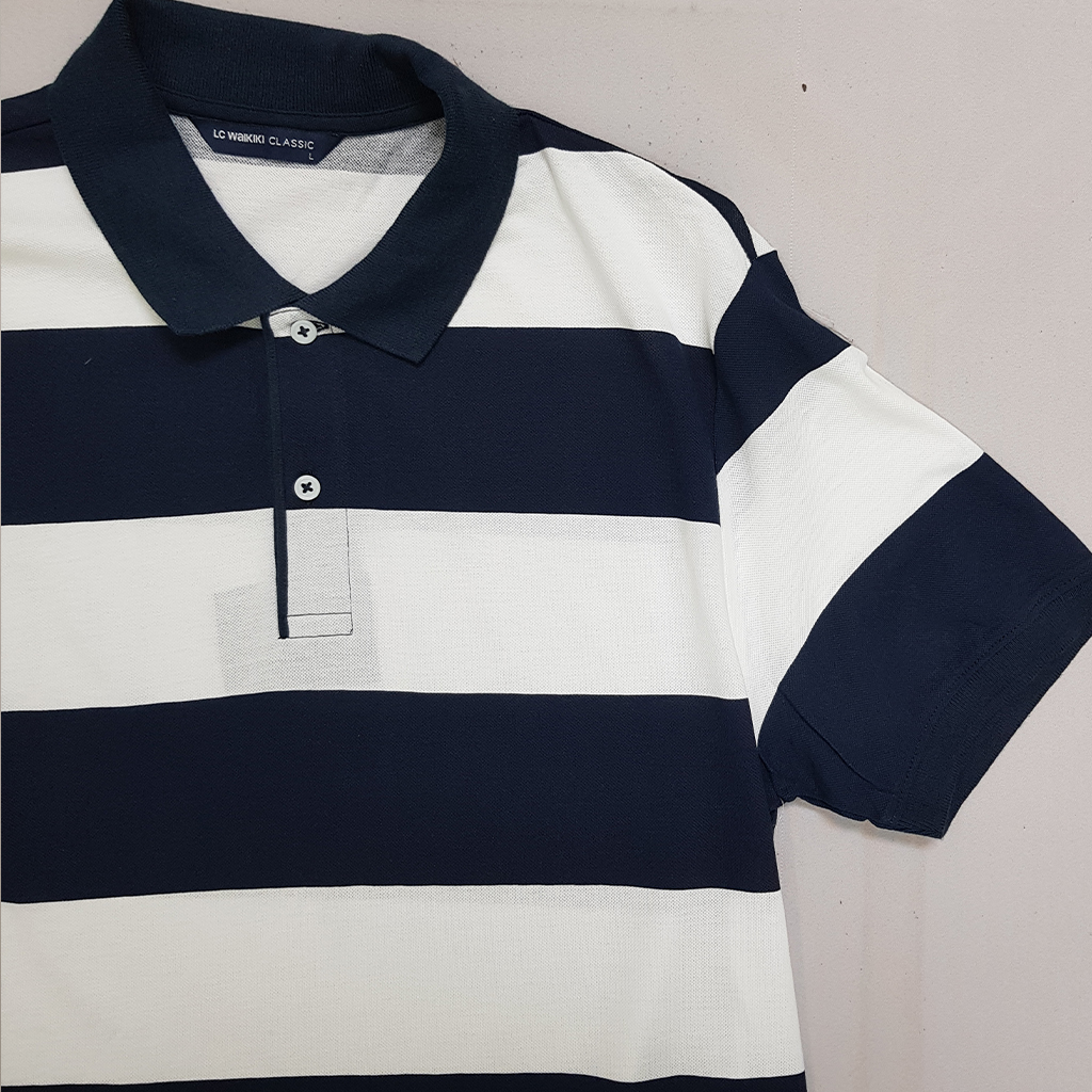 تی شرت یقه دار مردانه 30365 مارک LC WALKIKI   *