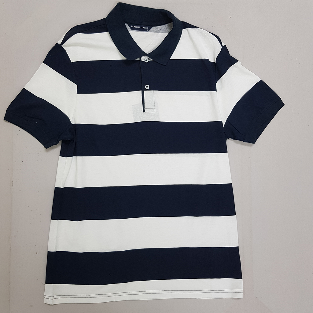 تی شرت یقه دار مردانه 30365 مارک LC WALKIKI   *