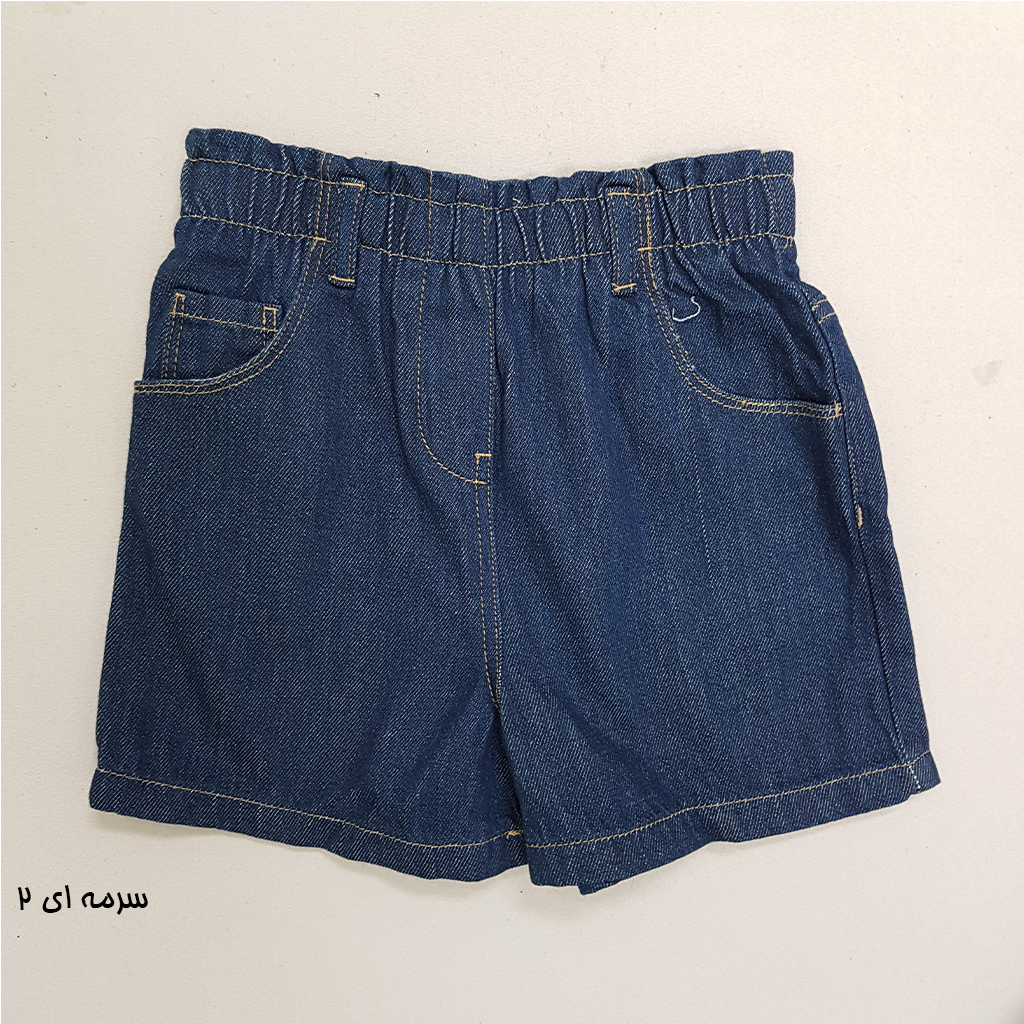 شلوارک جینز دخترانه 30454 سایز 6 ماه تا 7 سال مارک NEXT