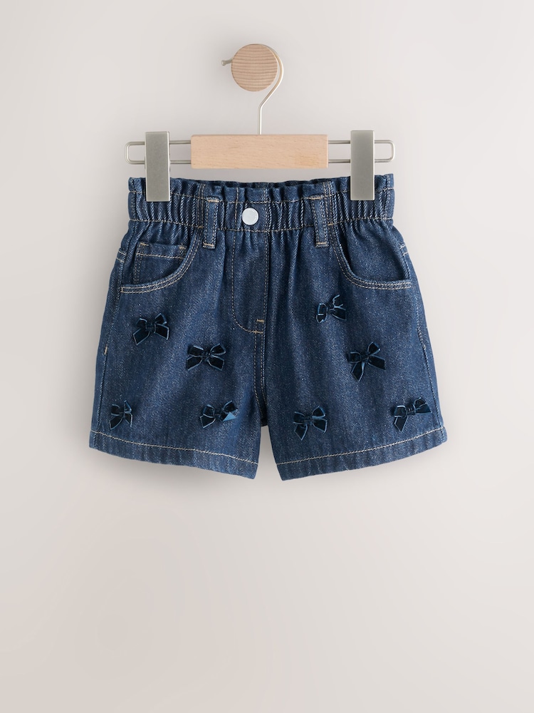 شلوارک جینز دخترانه 30454 سایز 6 ماه تا 7 سال مارک NEXT