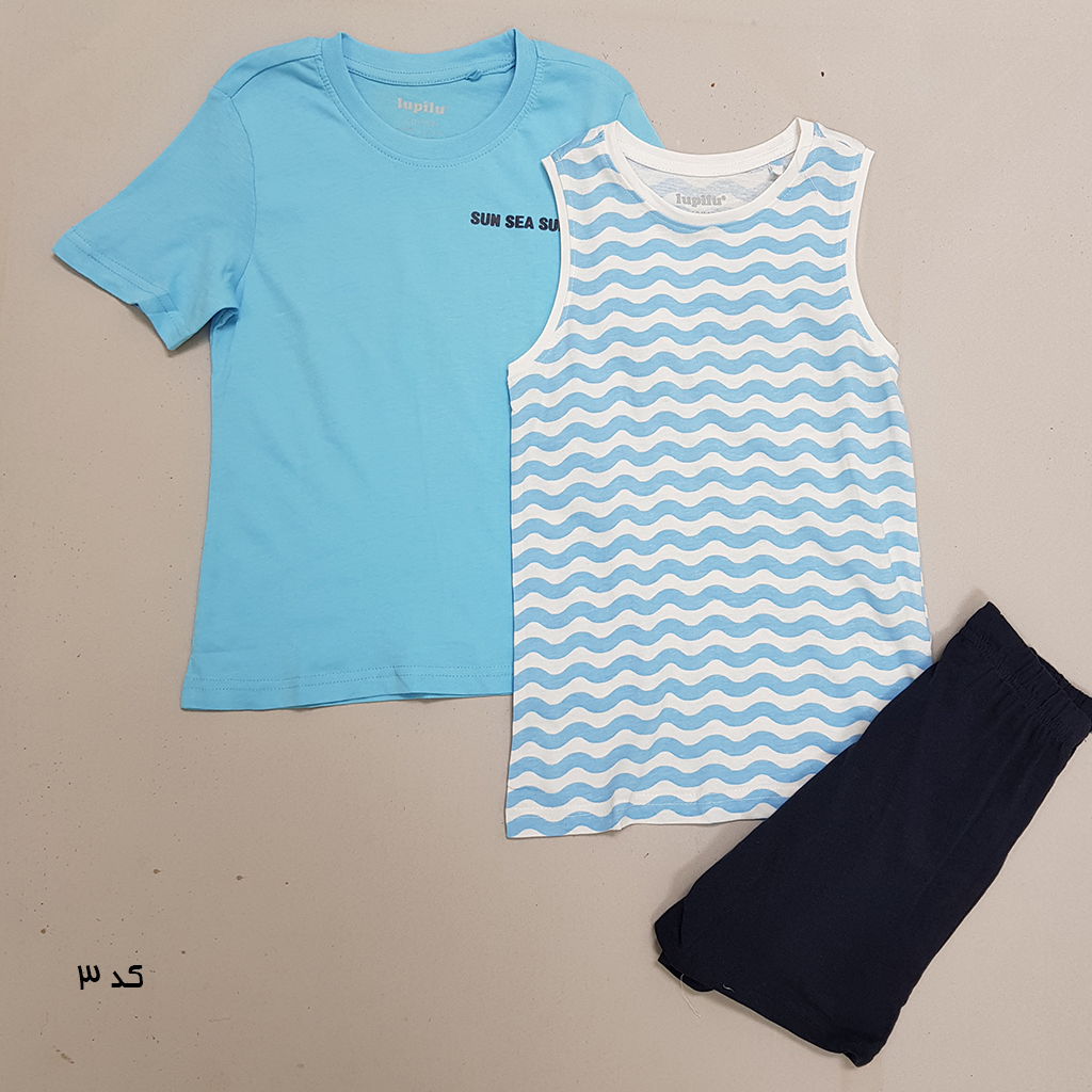 ست سه تکه پسرانه 30636 سایز 3 تا 8 سال مارک LUPILU