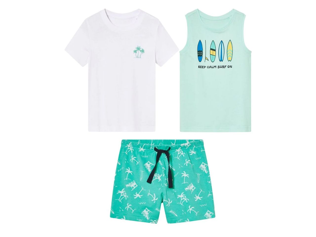 ست سه تکه پسرانه 30636 سایز 3 تا 8 سال مارک LUPILU