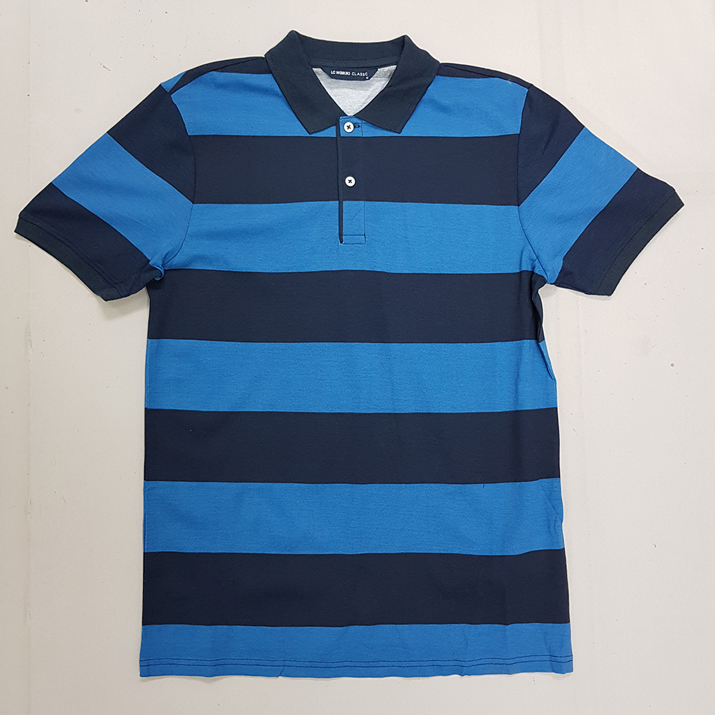 تی شرت یقه دار مردانه 30374 کد 2 مارک LC WALKIKI