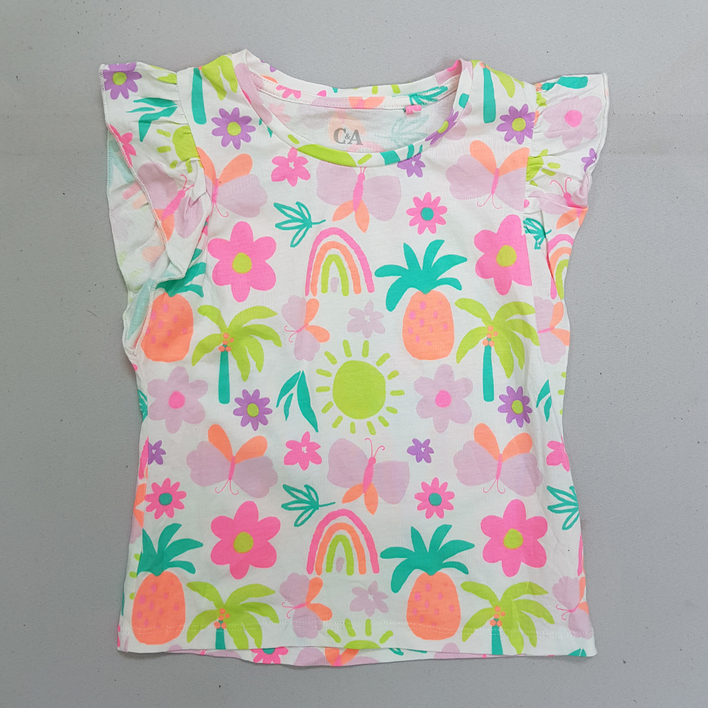 تی شرت دخترانه 30575 سایز 2 تا 10 سال مارک C&A