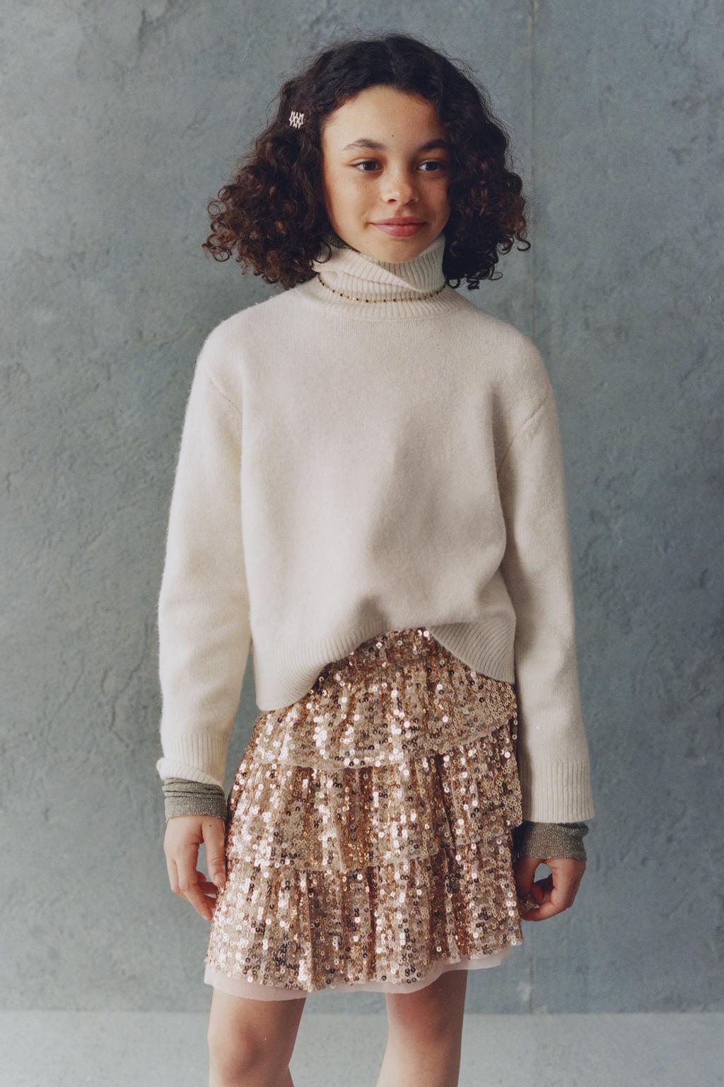 دامن دخترانه 30477 سایز 6 تا 14 سال مارک ZARA