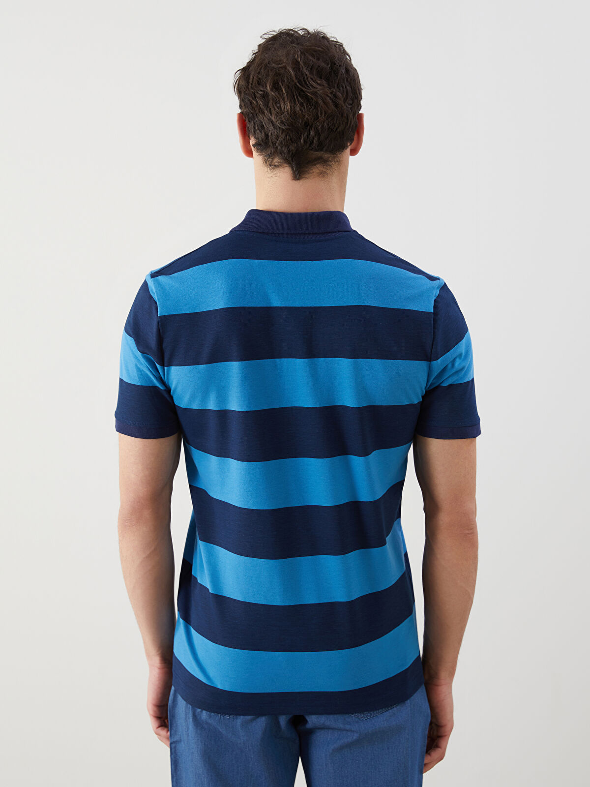 تی شرت یقه دار مردانه 30374 کد 2 مارک LC WALKIKI   *