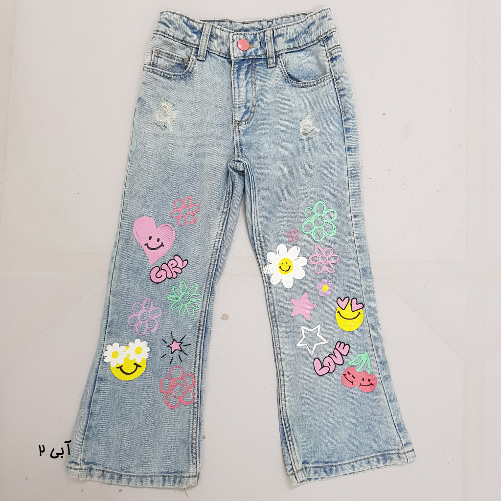 شلوار جینز دخترانه 30628 سایز 4 تا 12 سال