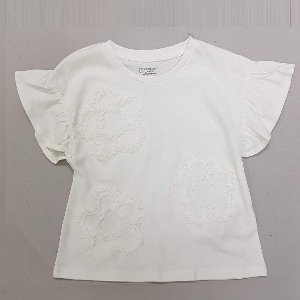 تی شرت دخترانه 30576 سایز 1.5 تا 8 سال مارک Primark