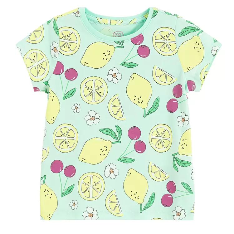 تی شرت دخترانه 30581 سایز 2 تا 10 سال کد 1 مارک COOL CLUB