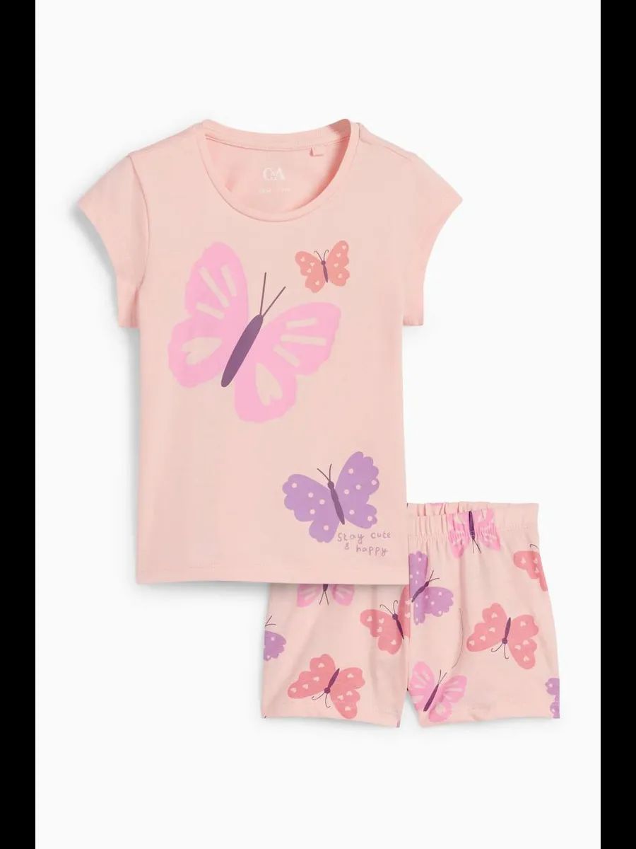 ست دخترانه 30534 سایز 2 تا 10 سال مارک C&A   *