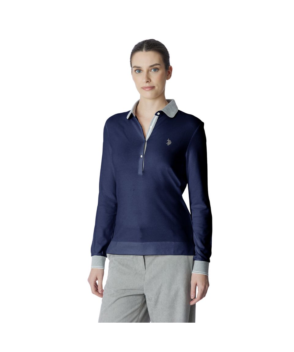 بلوز یقه دار زنانه 30385 مارک US POLO ASSN